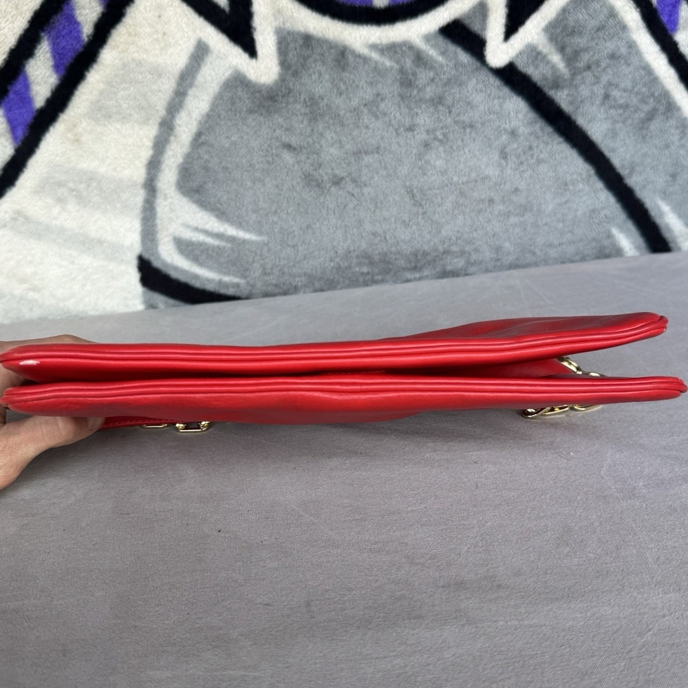 Tory Burch Red Bombe Reva Clutch - Picture 6 of 6